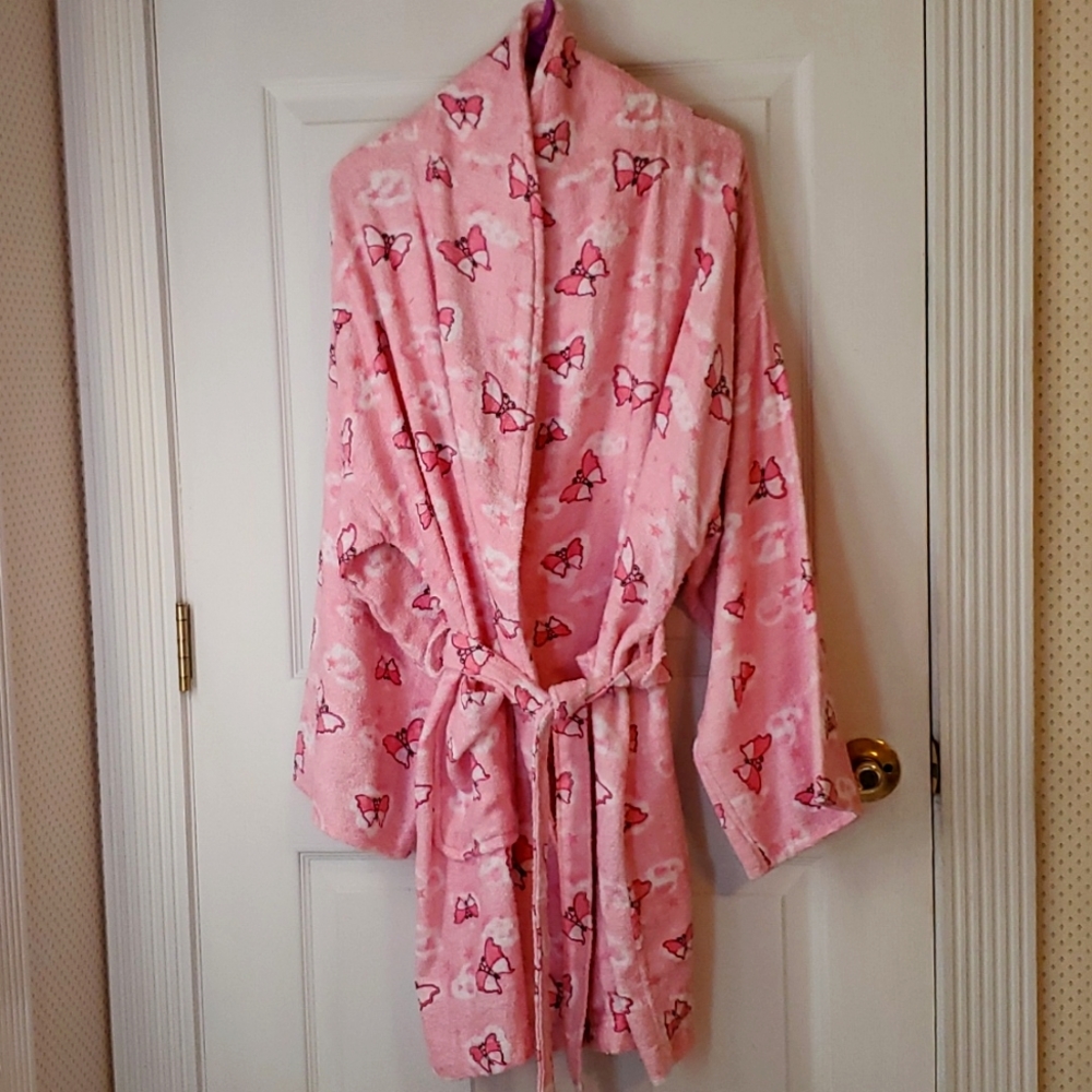 NWT Y2K Pink Butterfly Robe